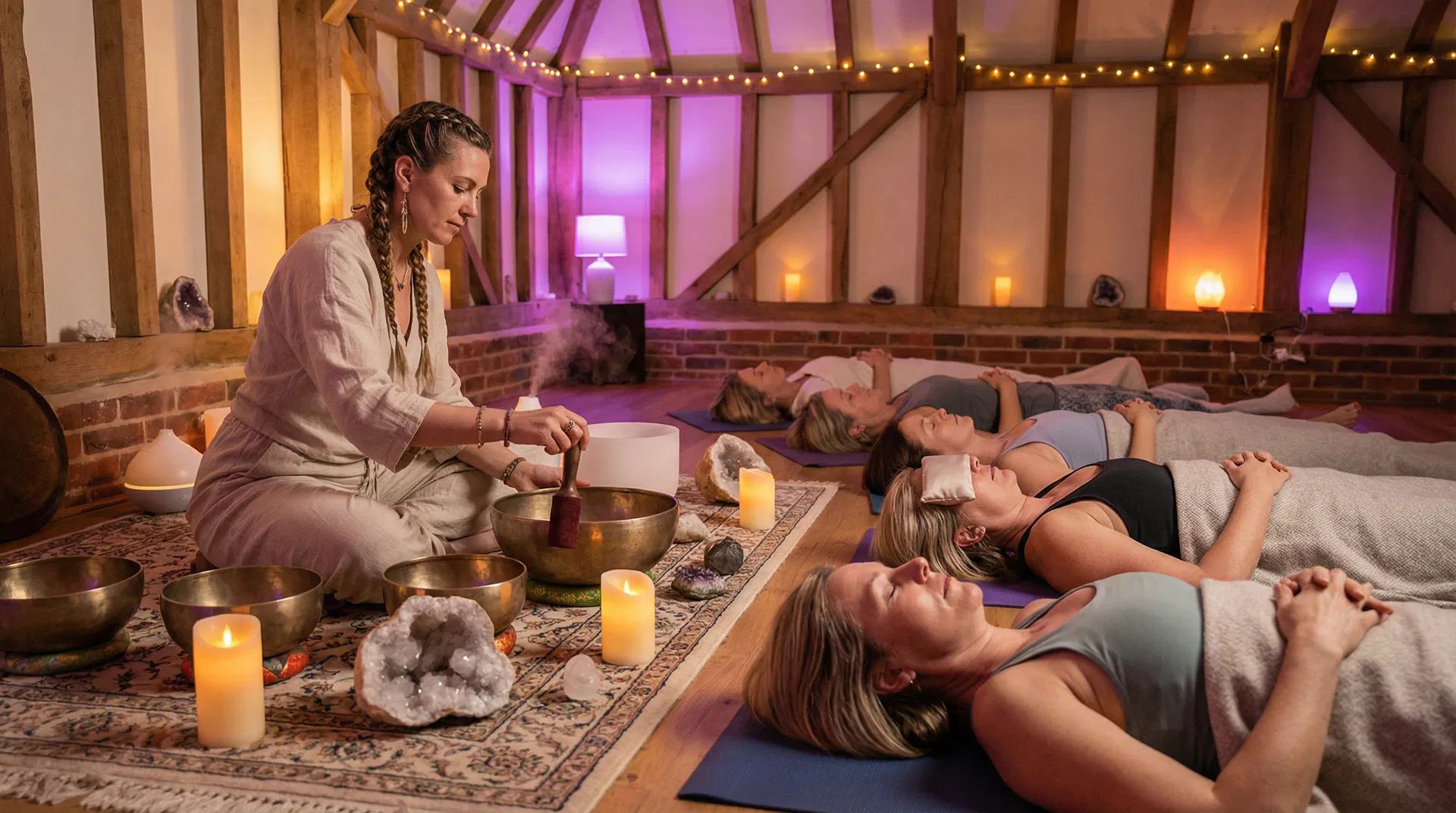 Sound healing session