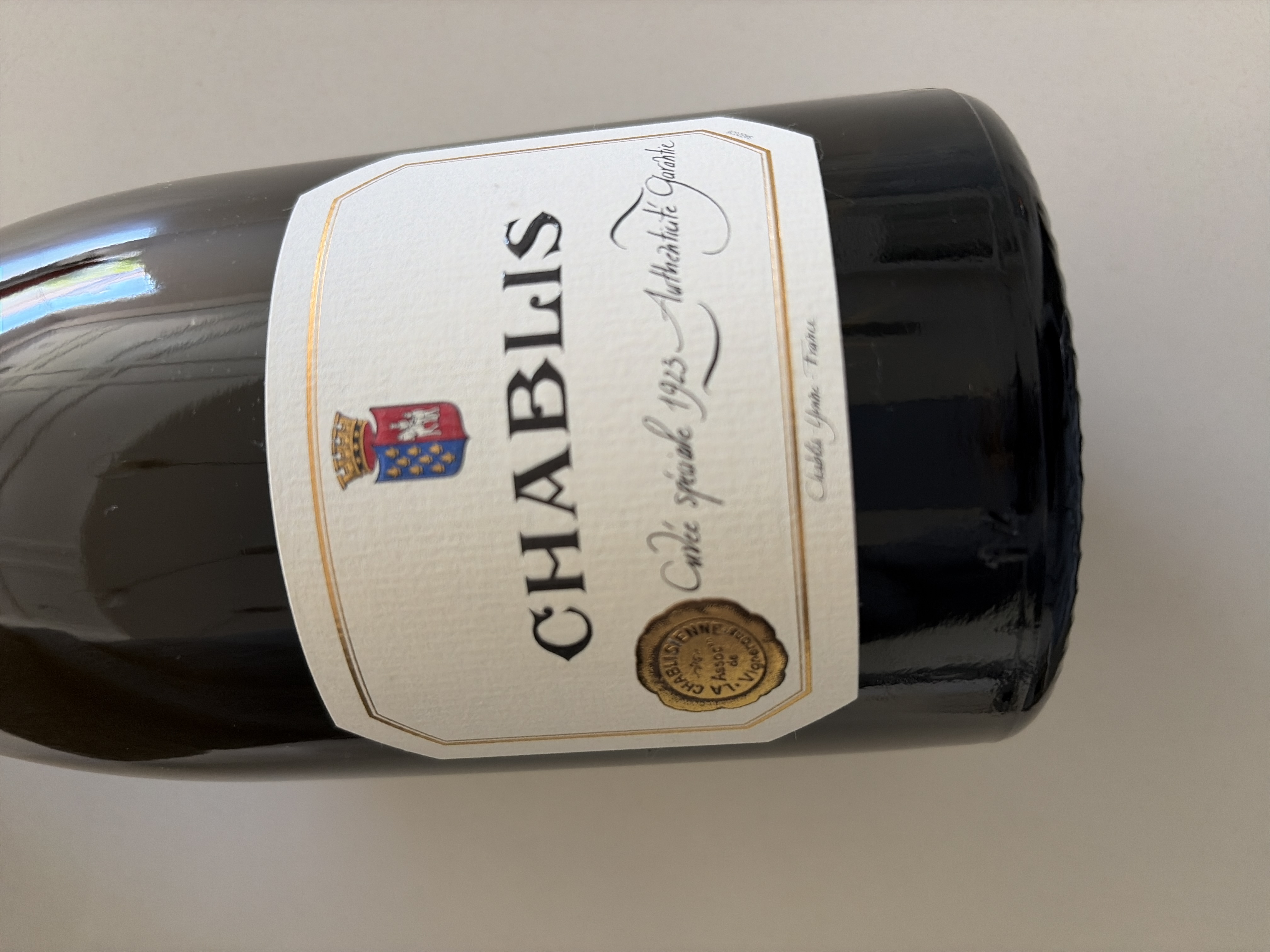 Chablis Cuvée Spéciale 1923 Authentic Garantie