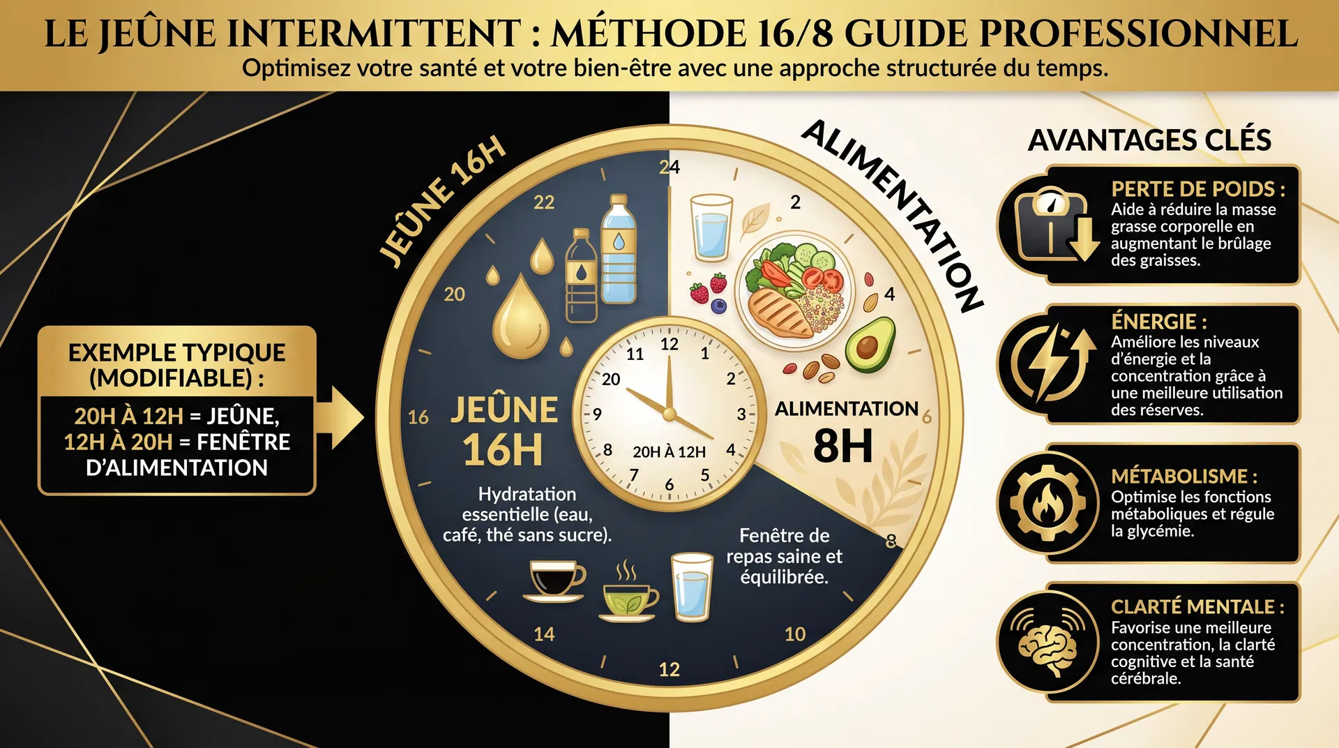 Le jeûne intermittent 16/8