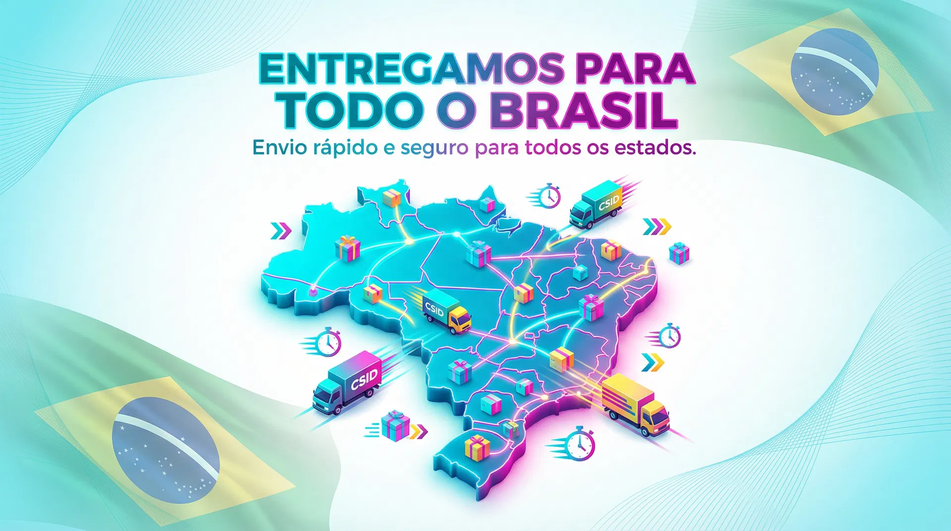 Entregamos para todo o Brasil