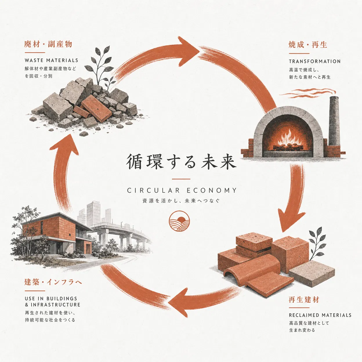 サーキュラーエコノミーの概念図