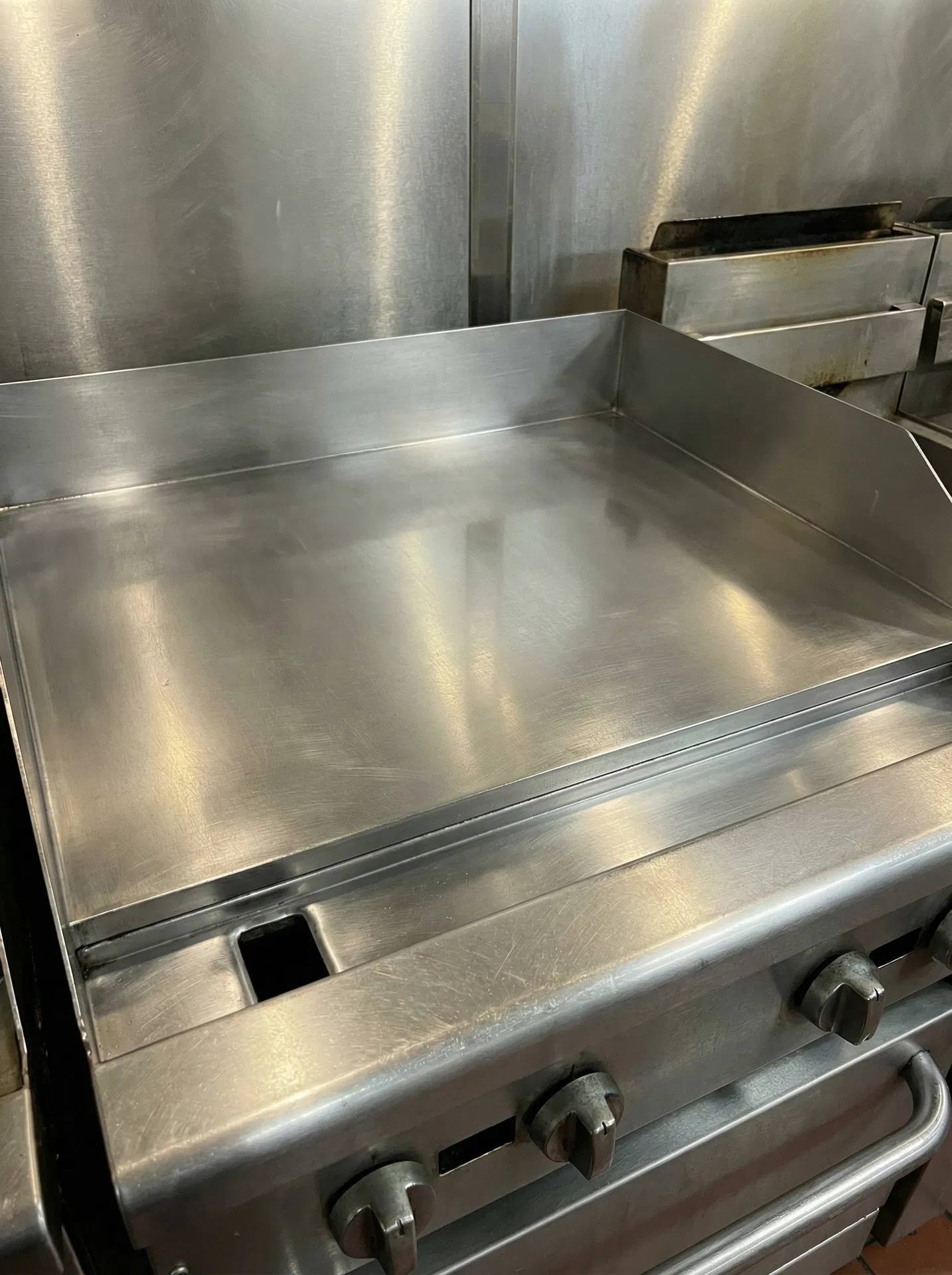 Flat Top Grill after cleaning