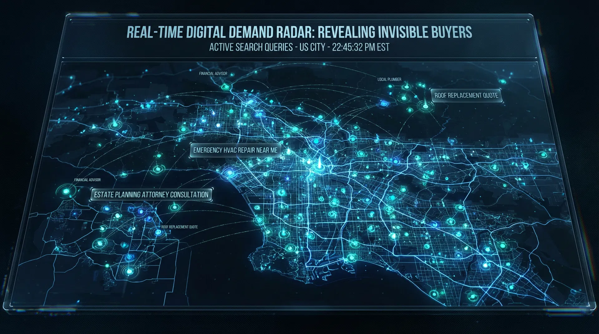 Real-time intent signal radar