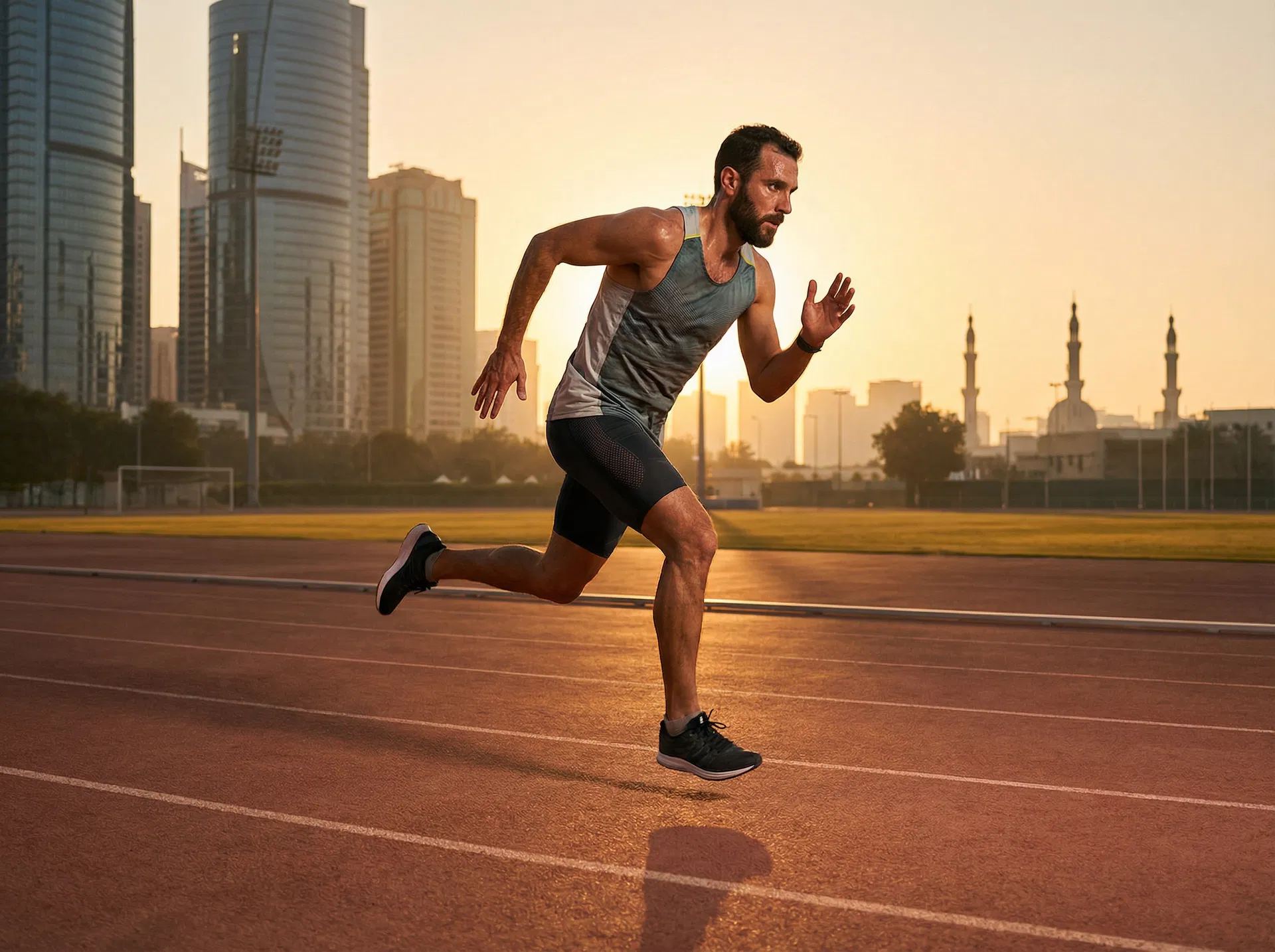 Runner training at NUC Academy