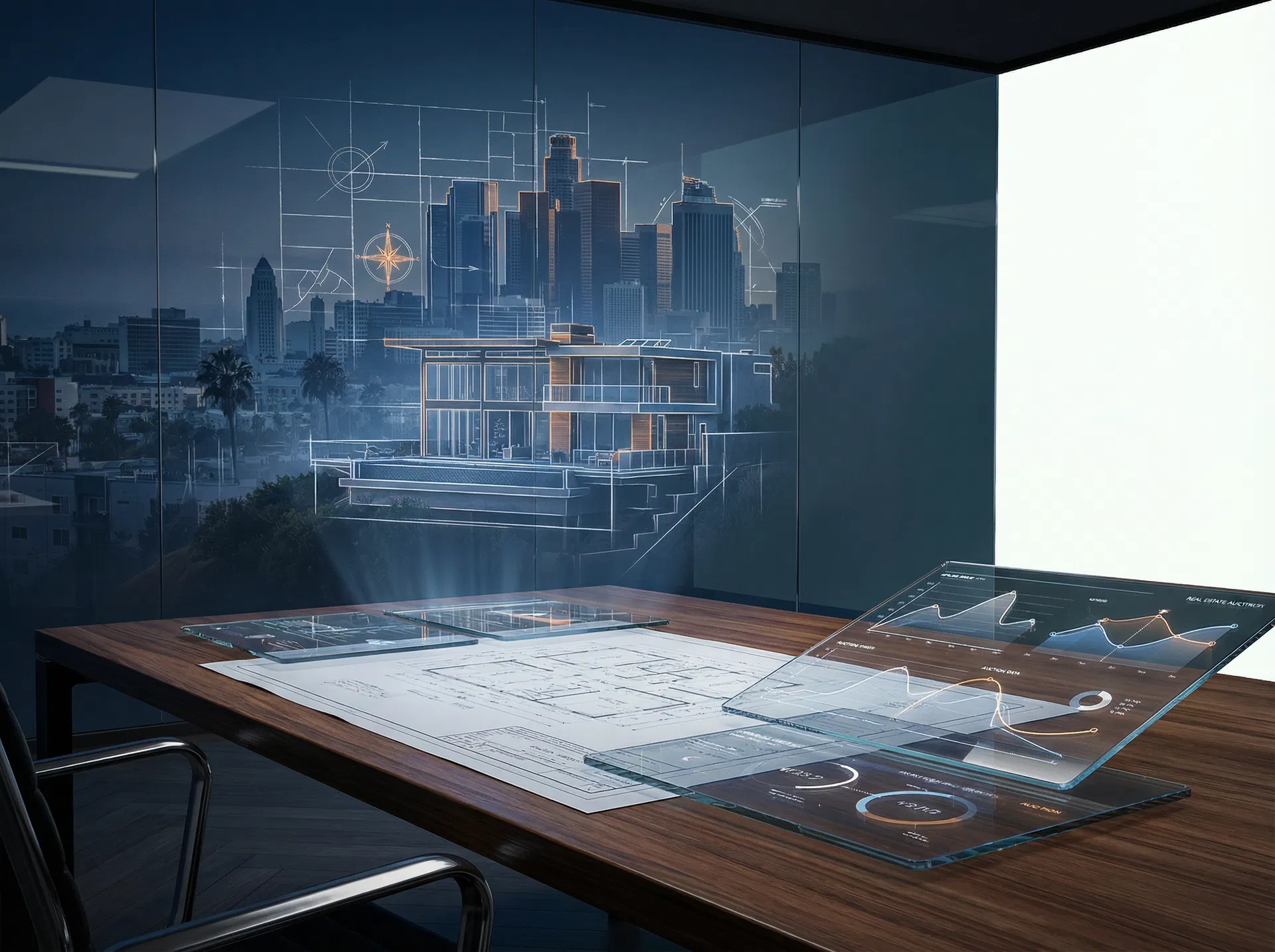 Auction intelligence dashboard concept