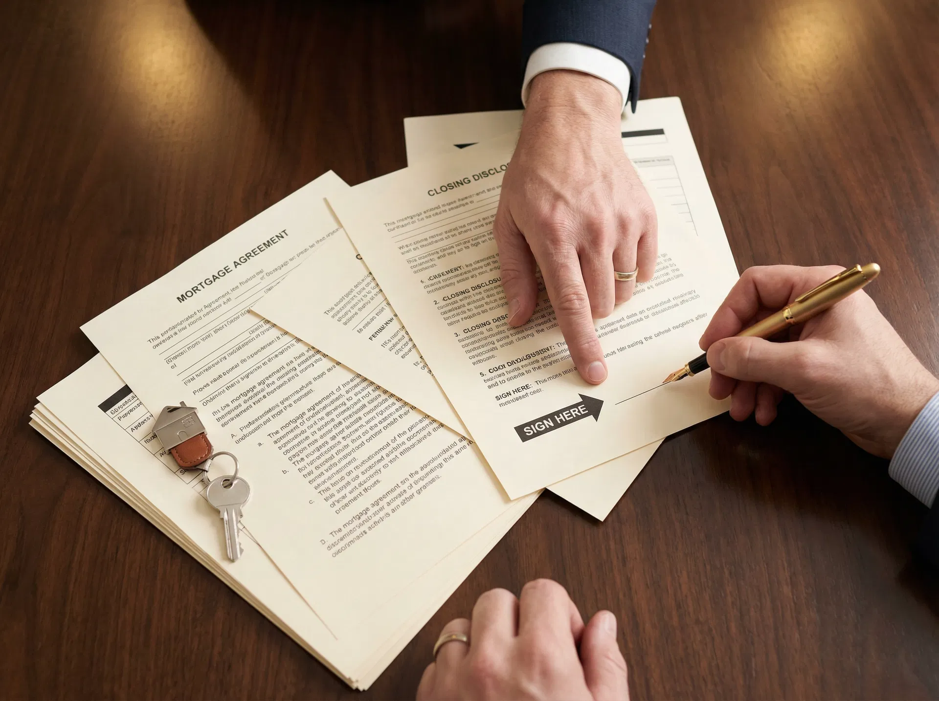 Real estate loan signing — professional notary services in Kansas City