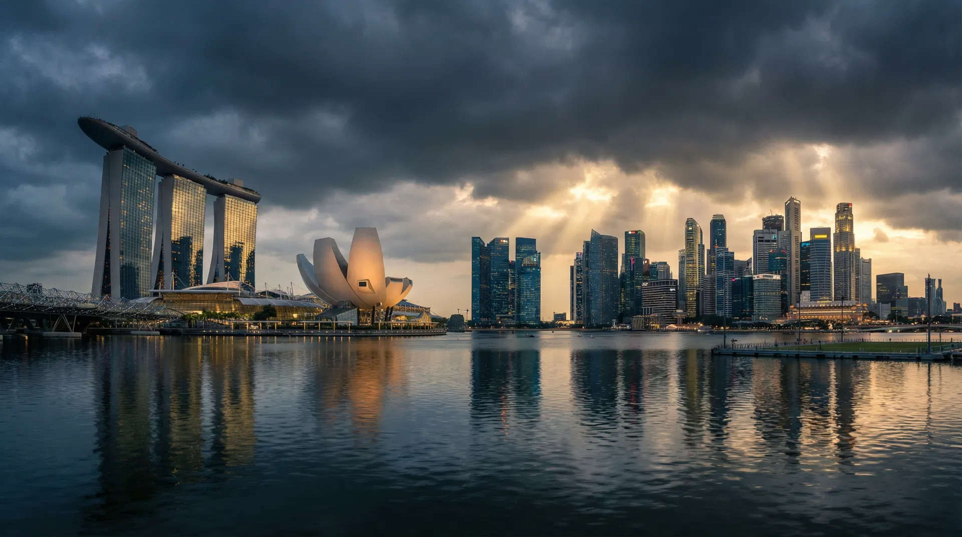 Singapore Marina Bay skyline