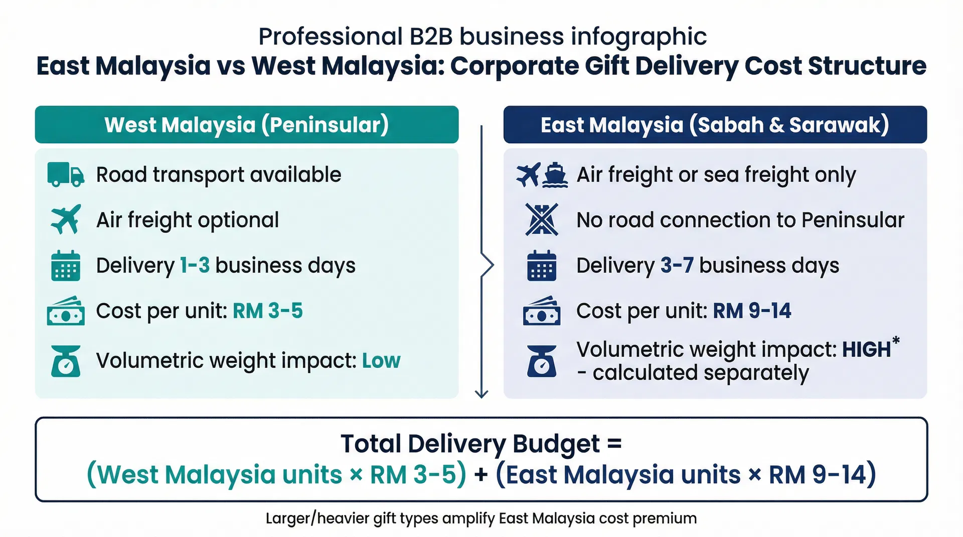 When Corporate Gift Budgets Collapse at the Last Mile: Malaysia's East-West Delivery Cost Trap