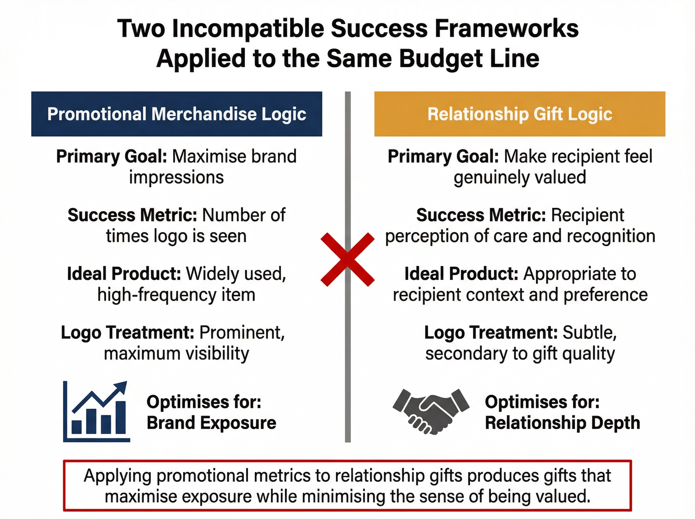 Why Measuring Corporate Gifts by Brand Impressions Produces the Wrong Gifts
