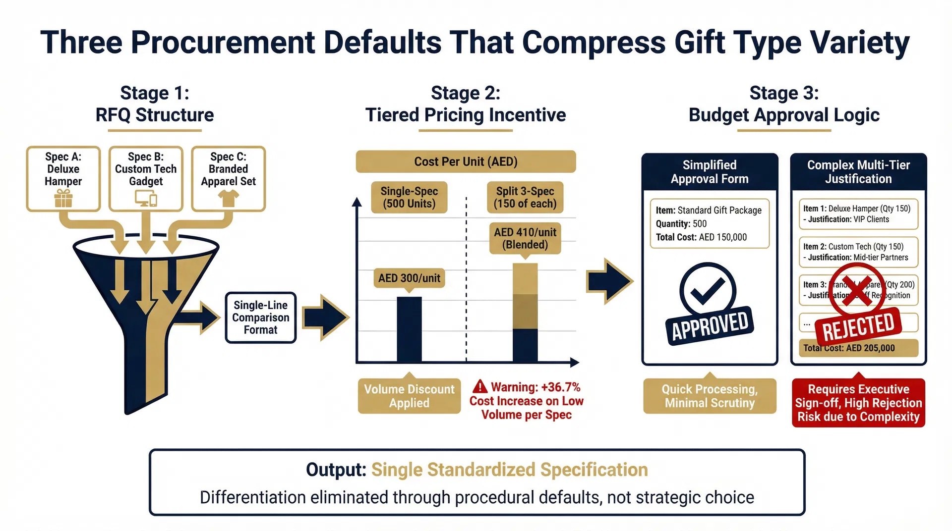 How Bulk Procurement Logic Systematically Eliminates Gift Box Type Differentiation Across Stakeholder Tiers