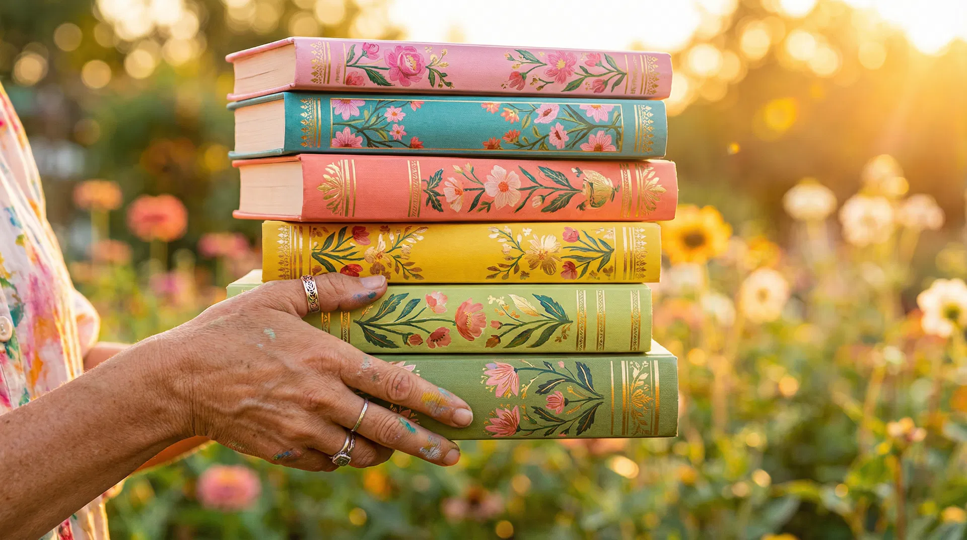 Colourful botanical books