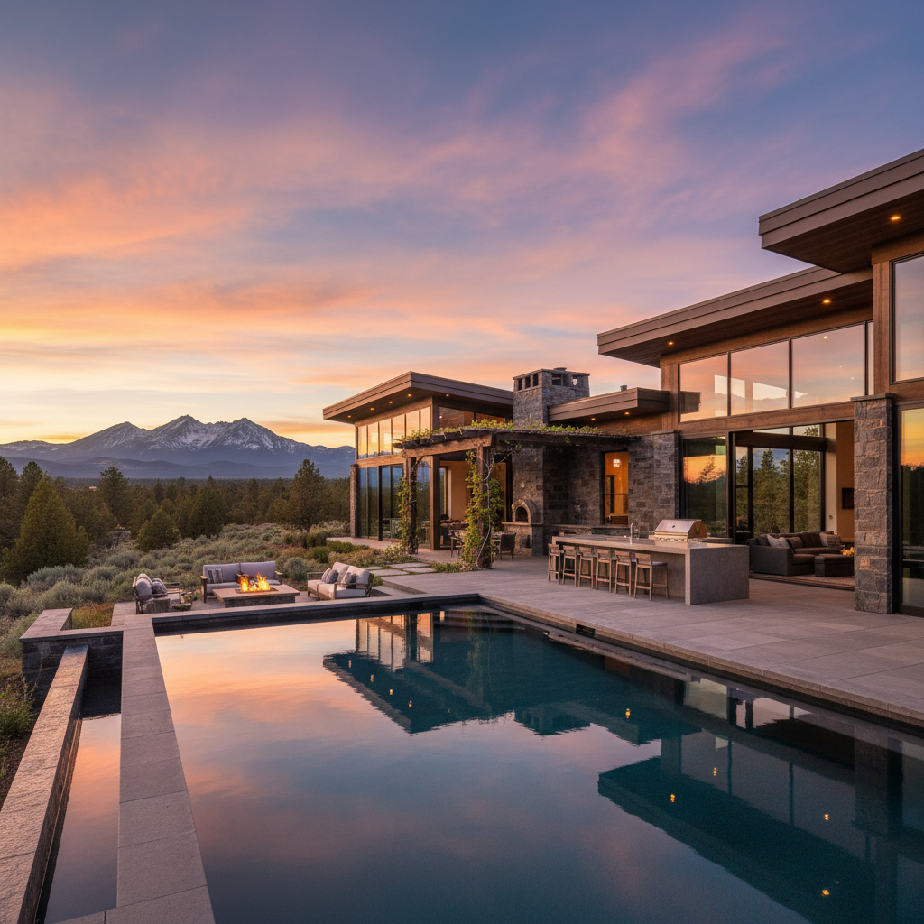 Elevating Outdoor Living in Bend Oregon: Custom Designs for the High Desert Lifestyle - Outdoor Living article by Kevin Rea, Central Oregon luxury home builder serving Brasada Ranch, Tetherow, Pronghorn