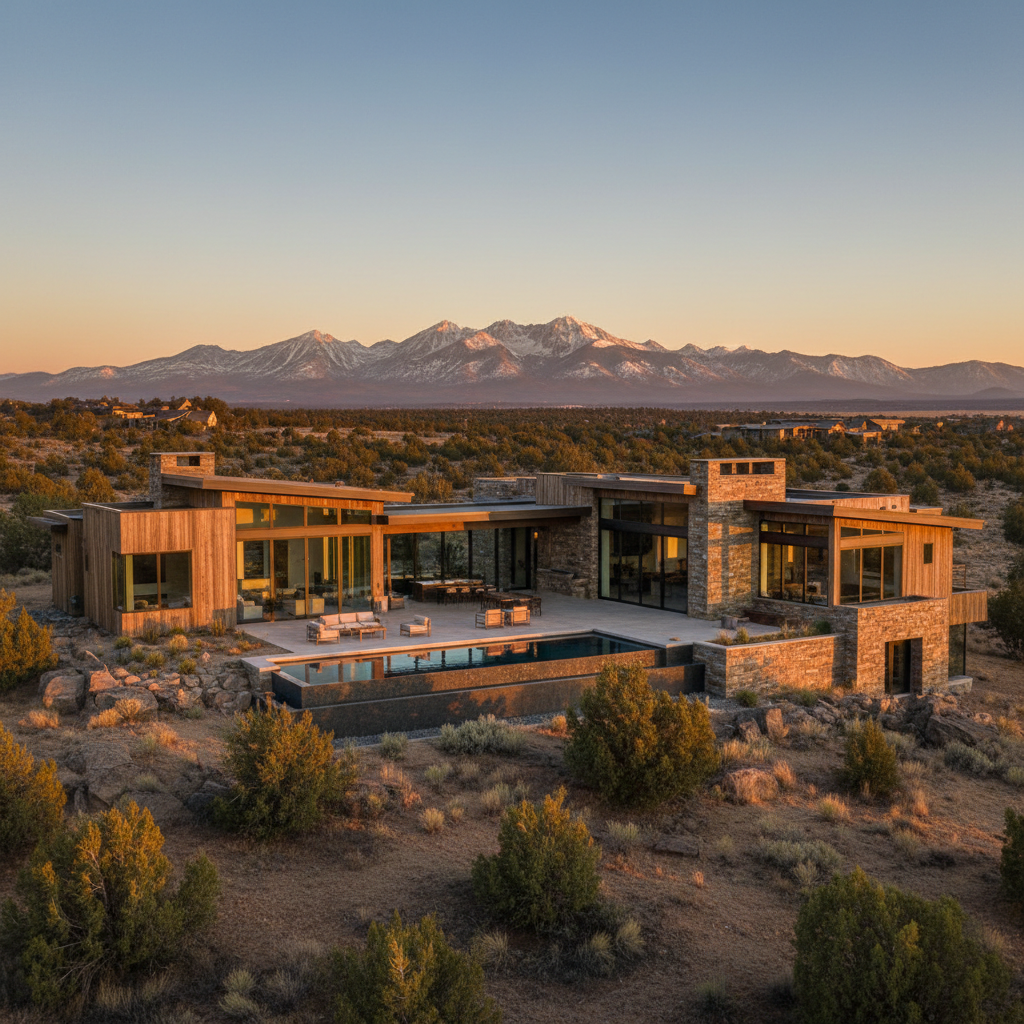 Defining Mountain Modern Homes Bend: Rea Co Homes' Guide to Contemporary Rustic Design - Mountain Modern Design article by Kevin Rea, Central Oregon luxury home builder serving Brasada Ranch, Tetherow, Pronghorn