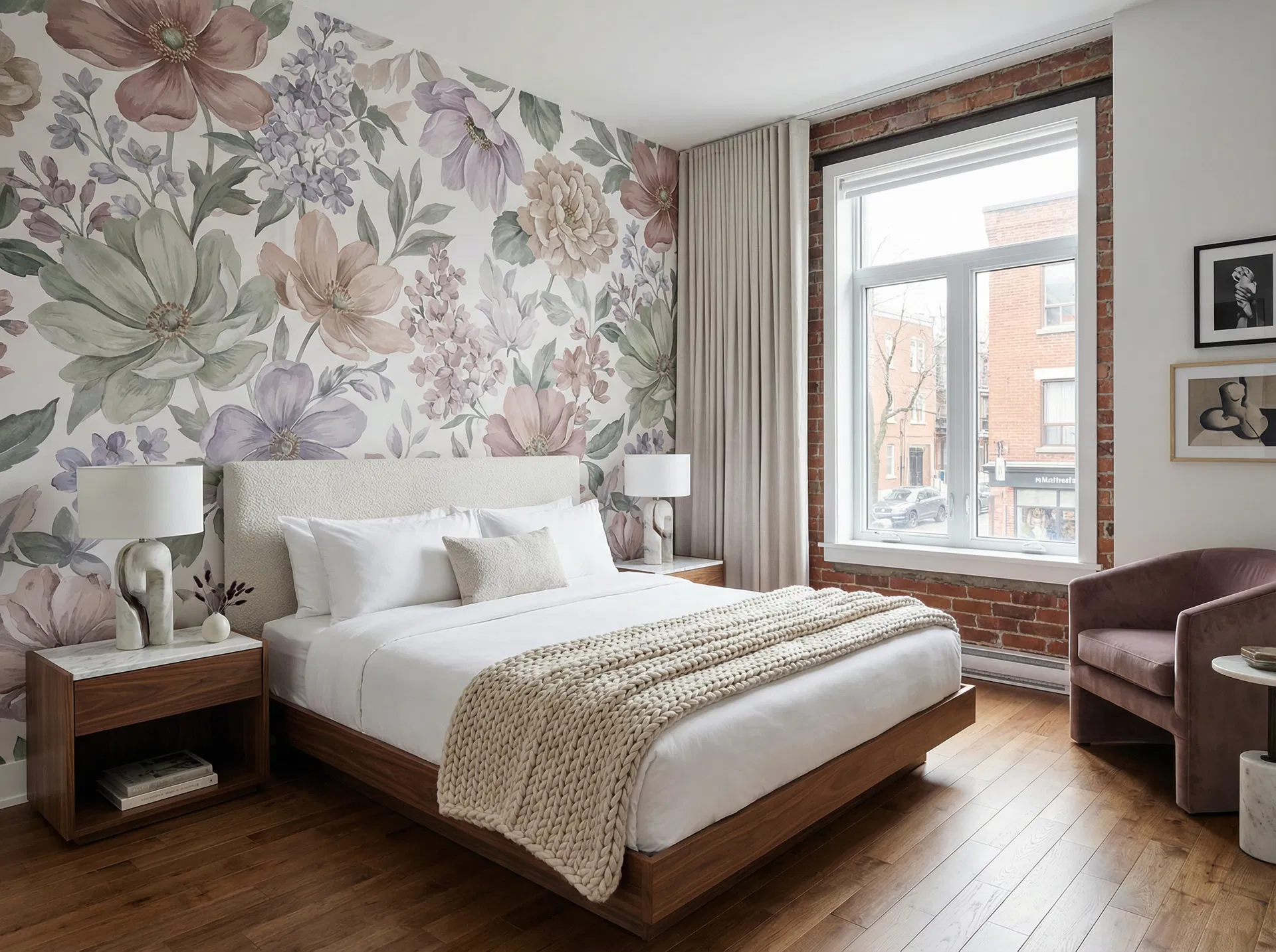 Artistic Wallpaper Installation