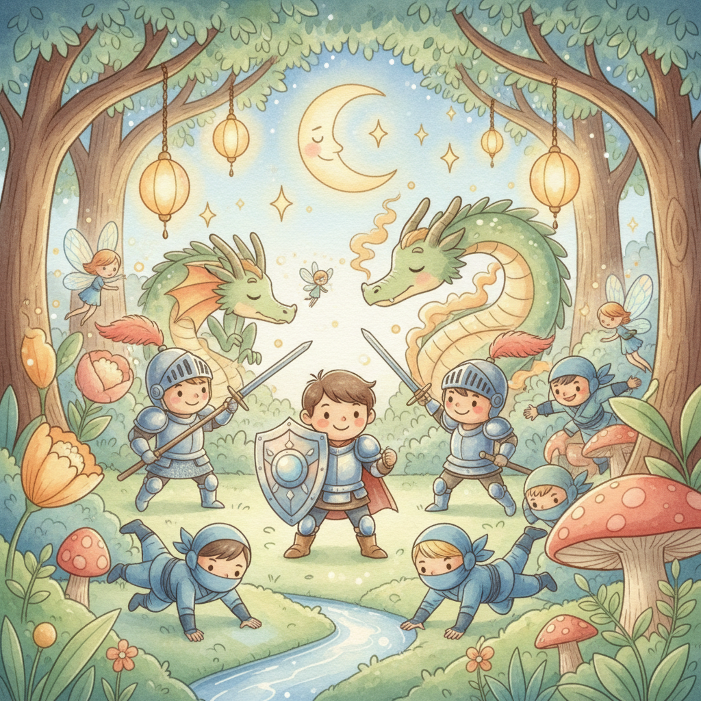 El Caballero Ninja y el Tesoro Perdido