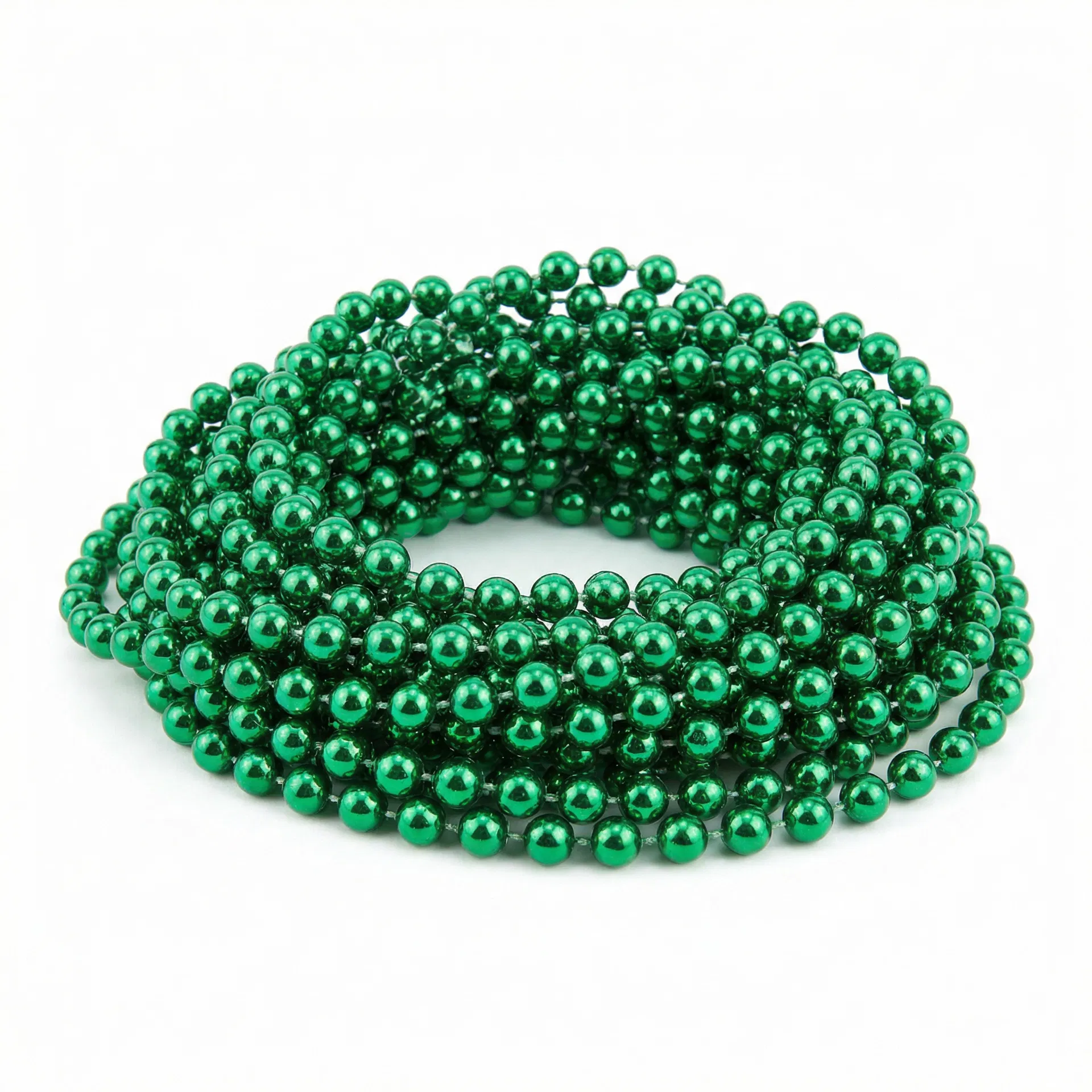 Green Party Beads