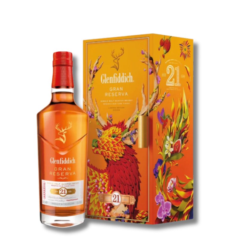 格蘭菲迪 21 年 花開福鹿威士忌禮盒