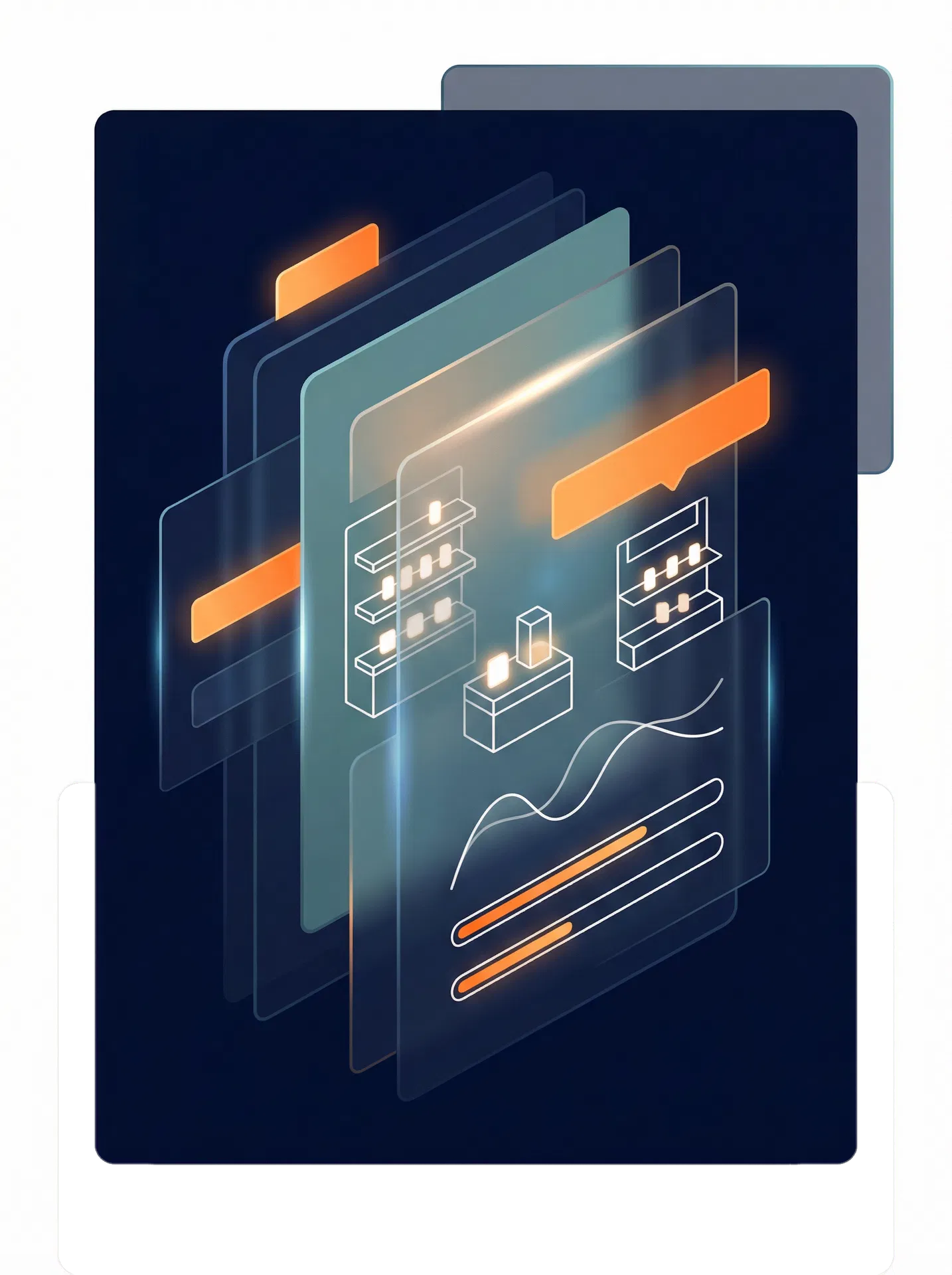 Arte abstrata para cartões móveis do portal