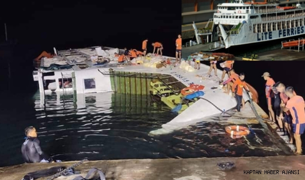 Filipinler'de feribot alabora olan feribotta 1 kişi öldü!