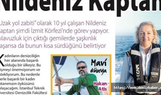 “Gemilerin kılavuzu Nildeniz Kaptan”