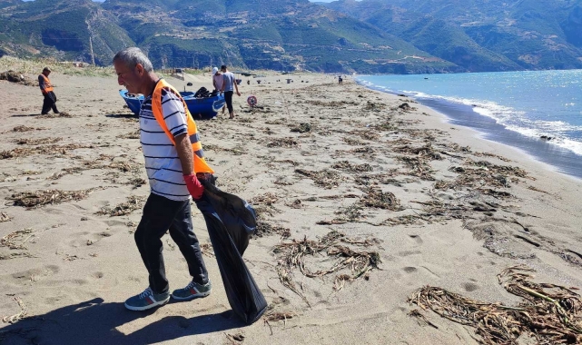 14 kilometrelik kumsalın 12 kilometrelik kısmı petrolden temizendi!