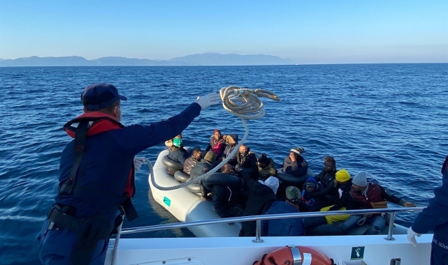 Aydın'da 79 düzensiz göçmen kurtarıldı
