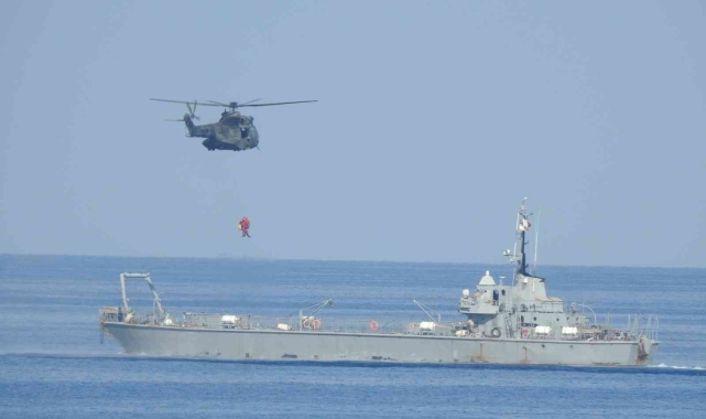 BM basın personeli TCG Fatih fırkateynini Doğu Akdeniz'de ziyaret etti!