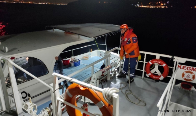 Heybeliada açıklarında sürüklenen tekneye KEGM müdahale etti!