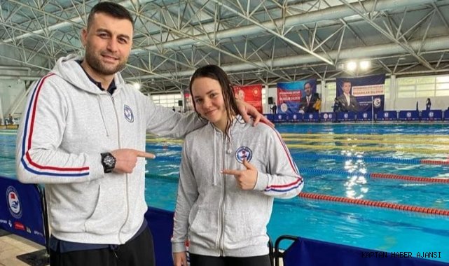 Sökeli yüzücü 100 metre kurbağalamada Türkiye birincisi oldu!