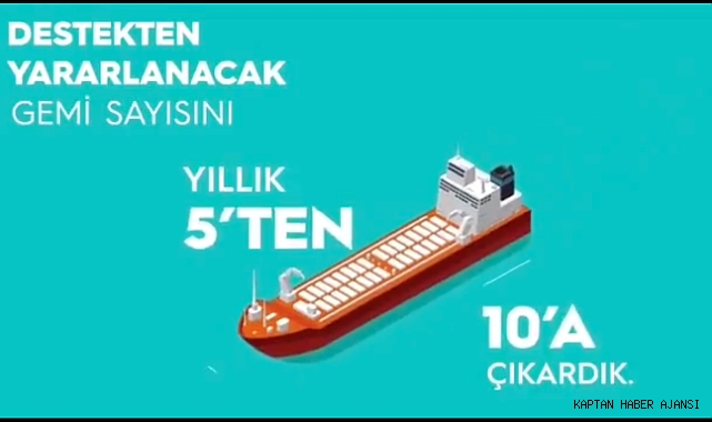 Yeni gemi inşa teşvikinde destek miktarları artırıldı