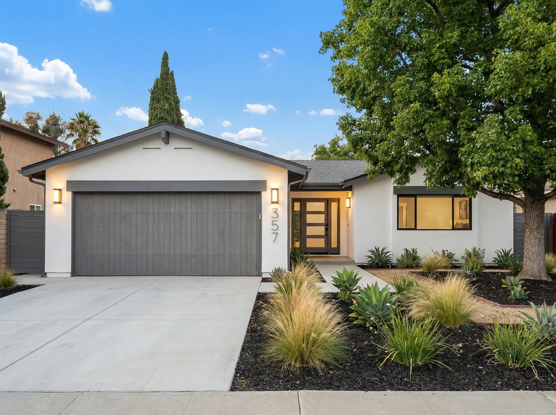 Renovated home exterior