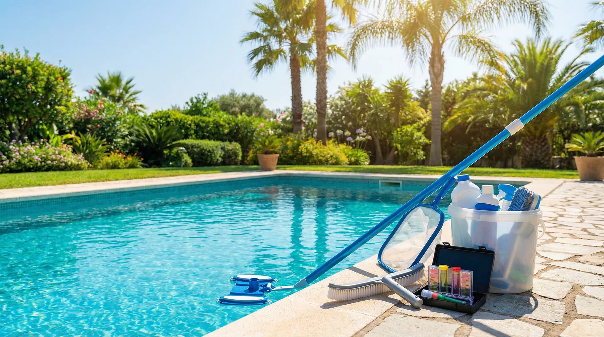 Professional pool maintenance service
