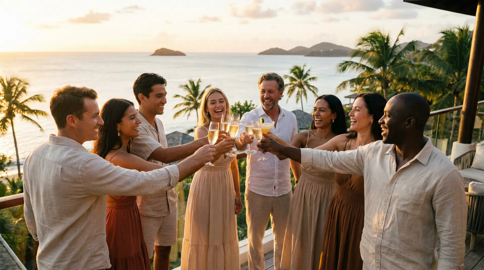 Group travel celebration