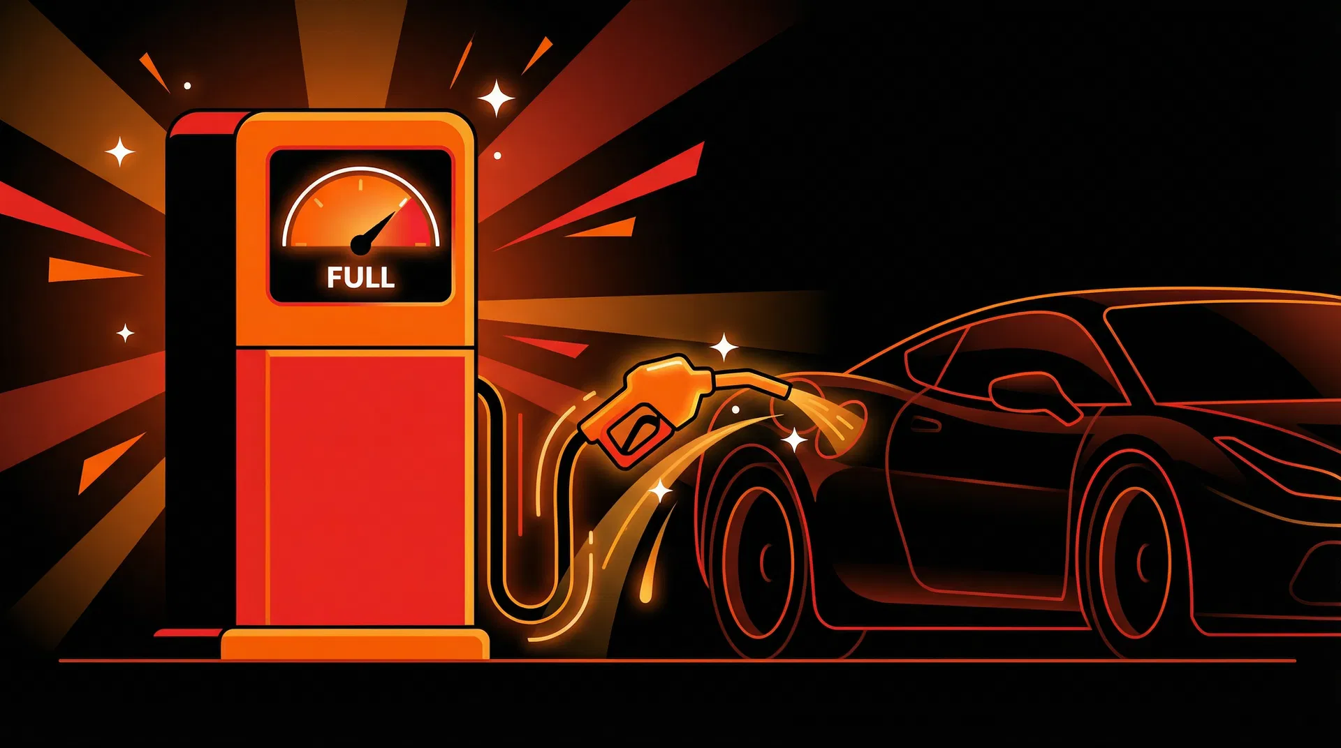 Gas pump filling a car — GasUp community