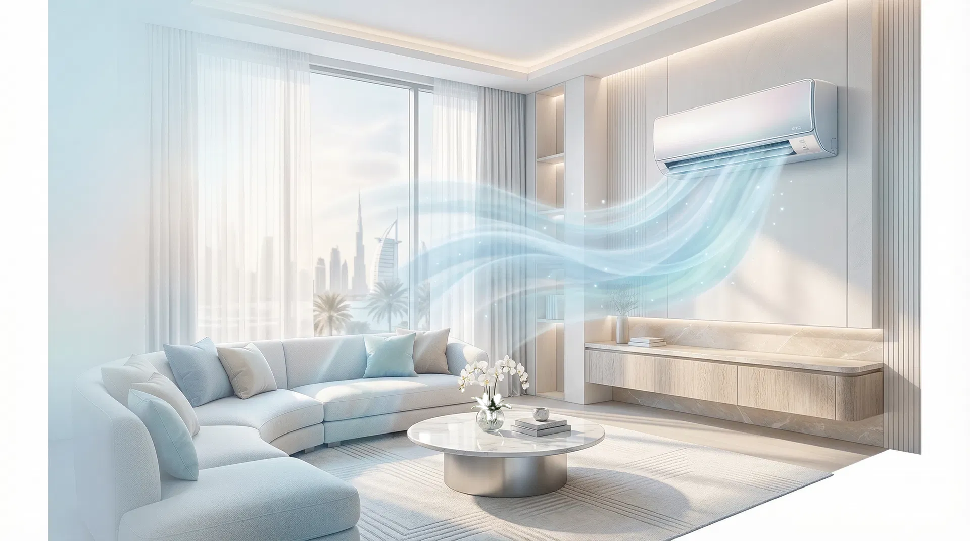 Snow General floor standing AC in a premium commercial interior