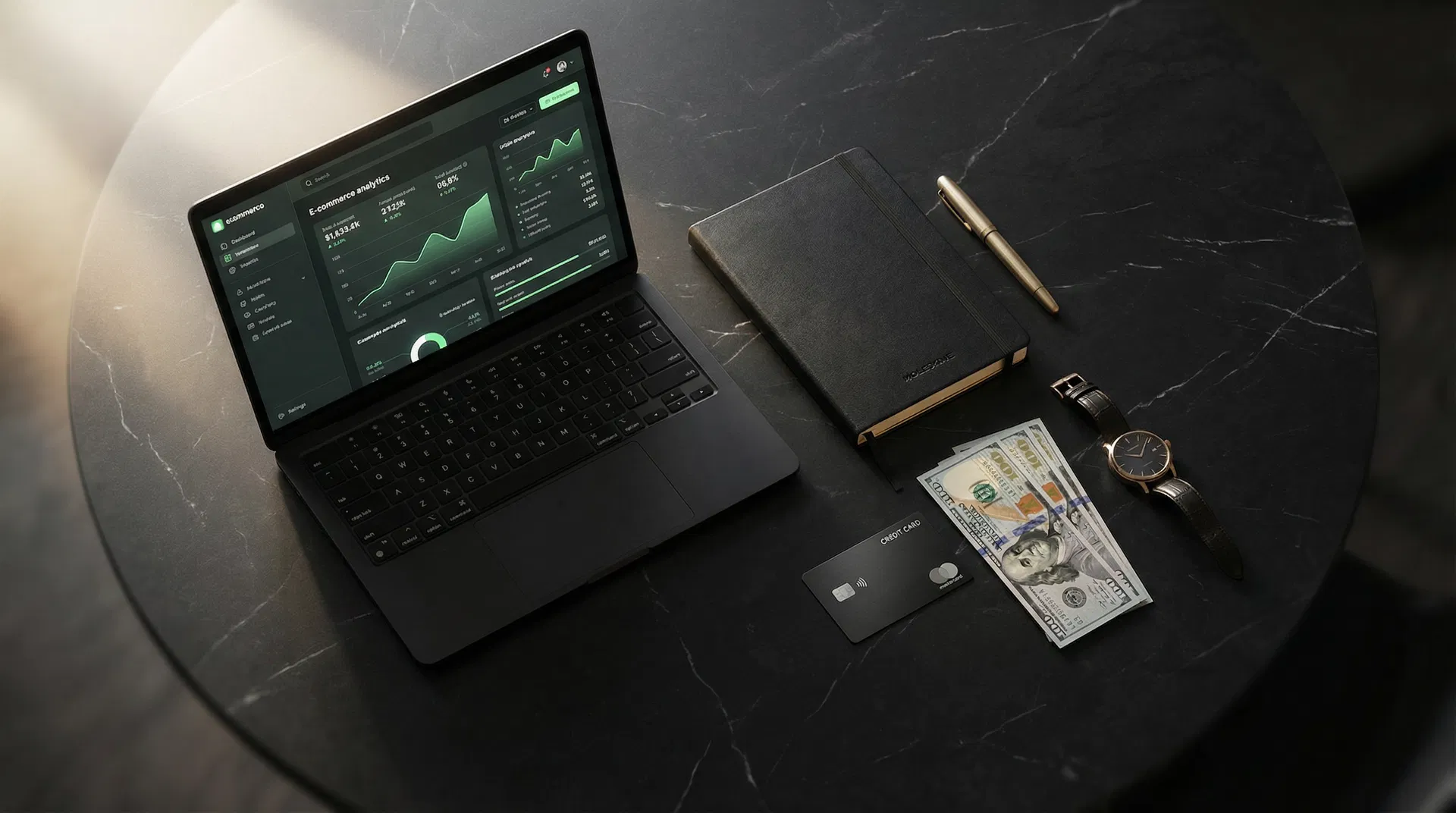 Luxury products flat lay