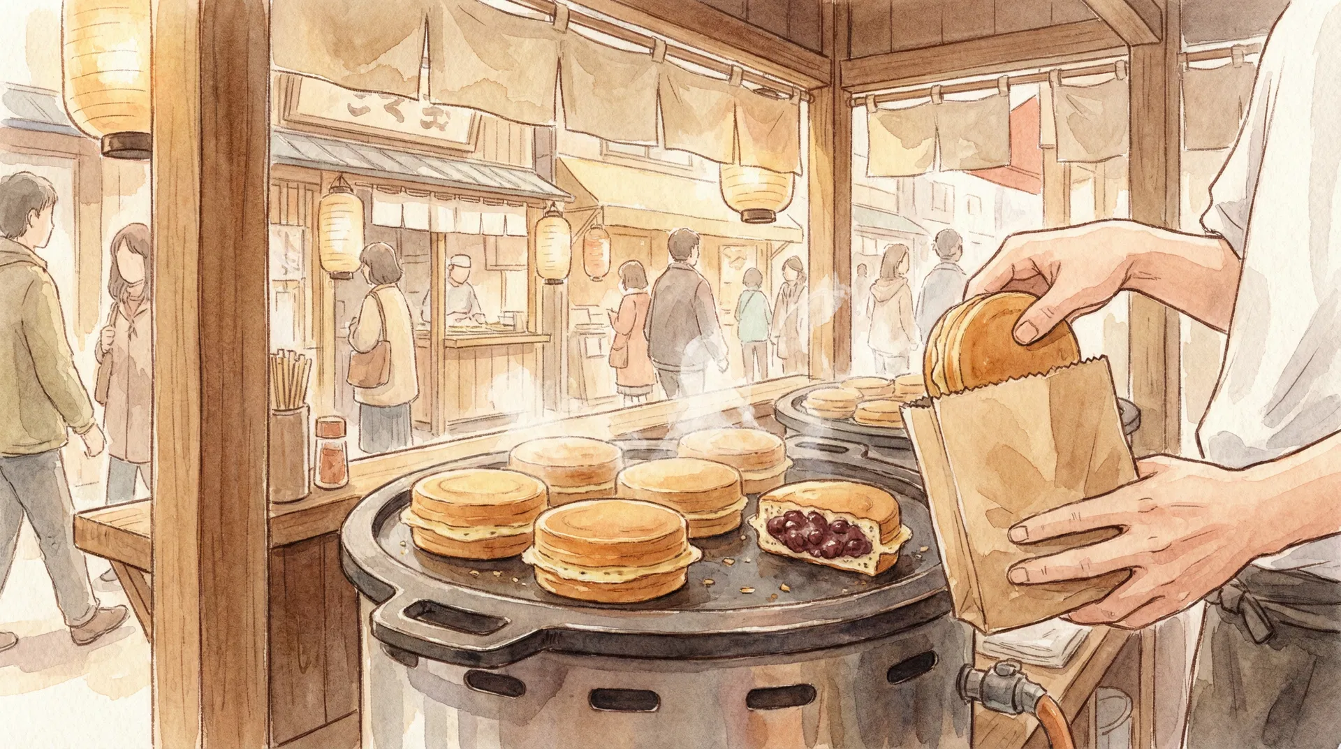 今川焼き — 手のひらの上の小さな太陽、心温まる物語