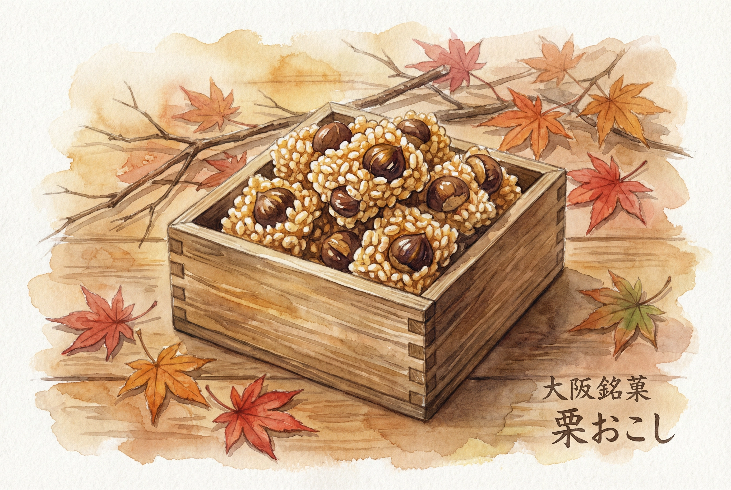 大阪の栗おこし