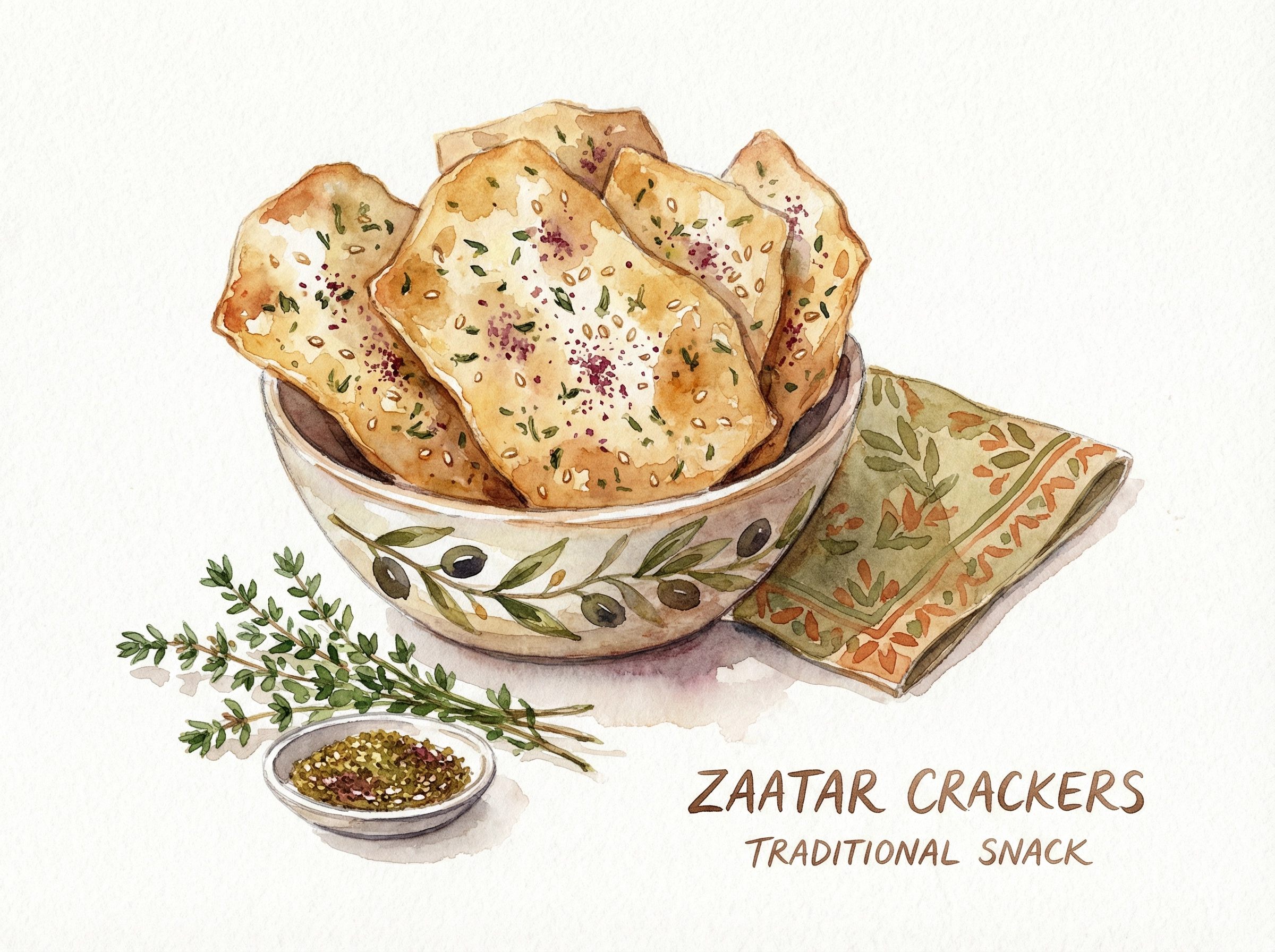 心温まる香ばしさ。ヨルダン ザアタルクラッカーとの出会い