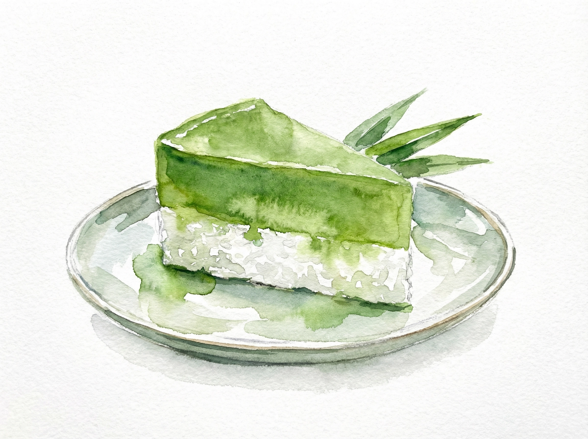 南国の風が運ぶ、心安らぐ緑の誘惑：マレーシアのパンダンレイヤーケーキ