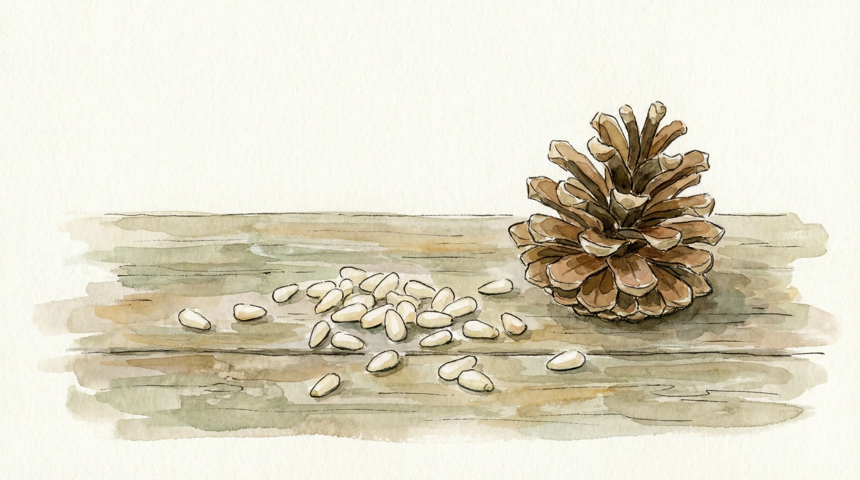 モンゴルの大自然が育んだ黄金の恵み、シベリアマツの松の実