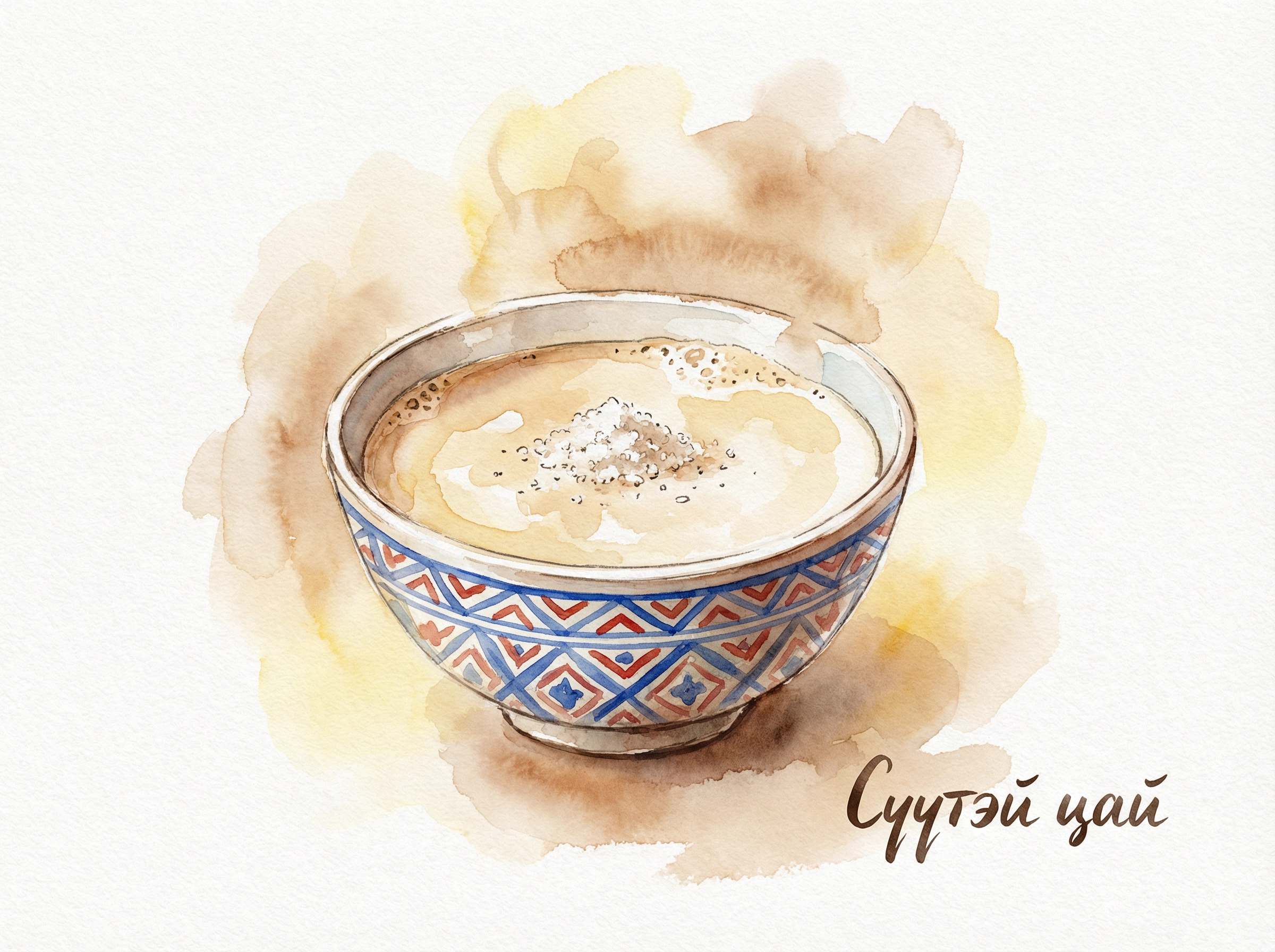 広大な大地が育む一杯の温もり：モンゴル塩ミルクティーの深い味わい