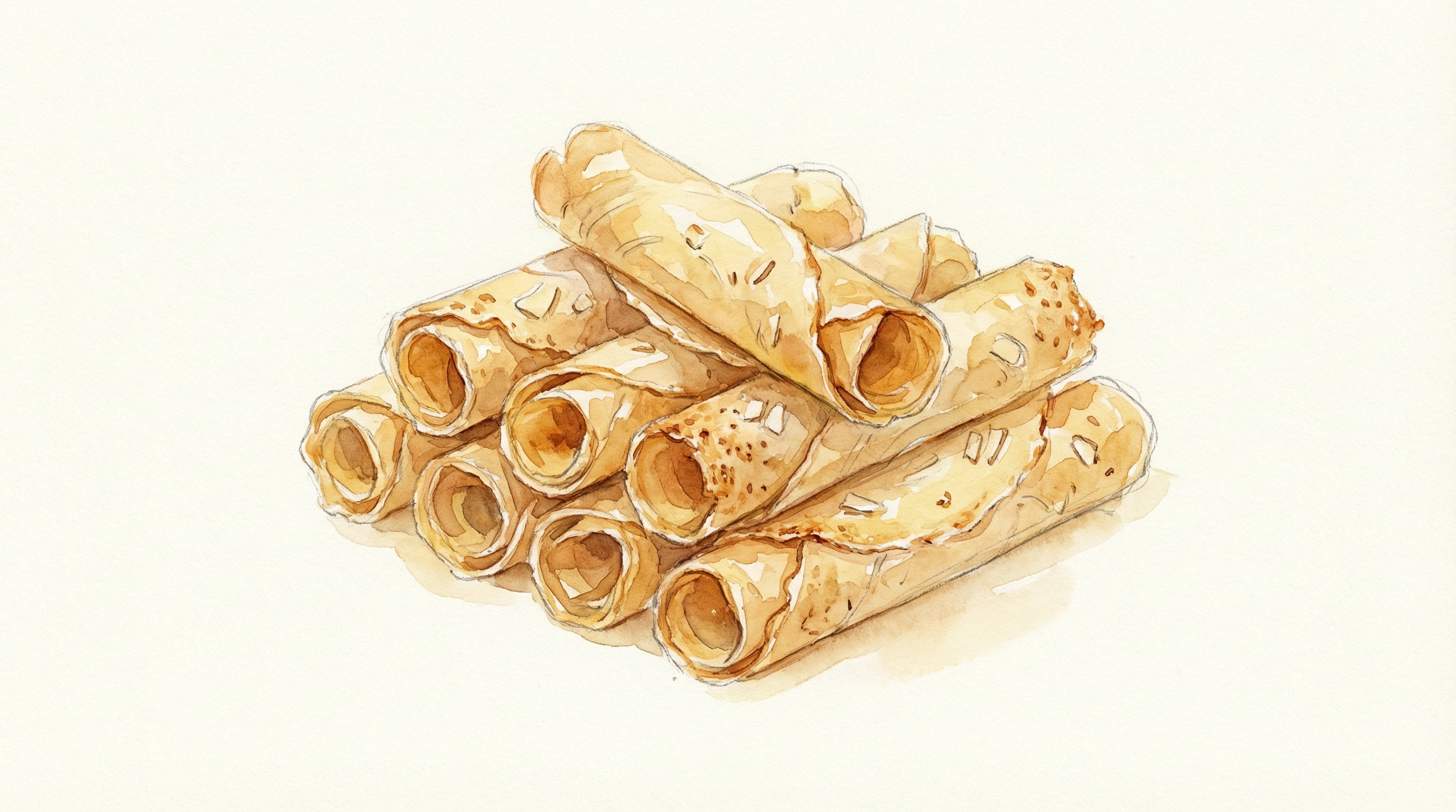 異国の風とココナッツの甘い誘惑：タイのクリスピーロール