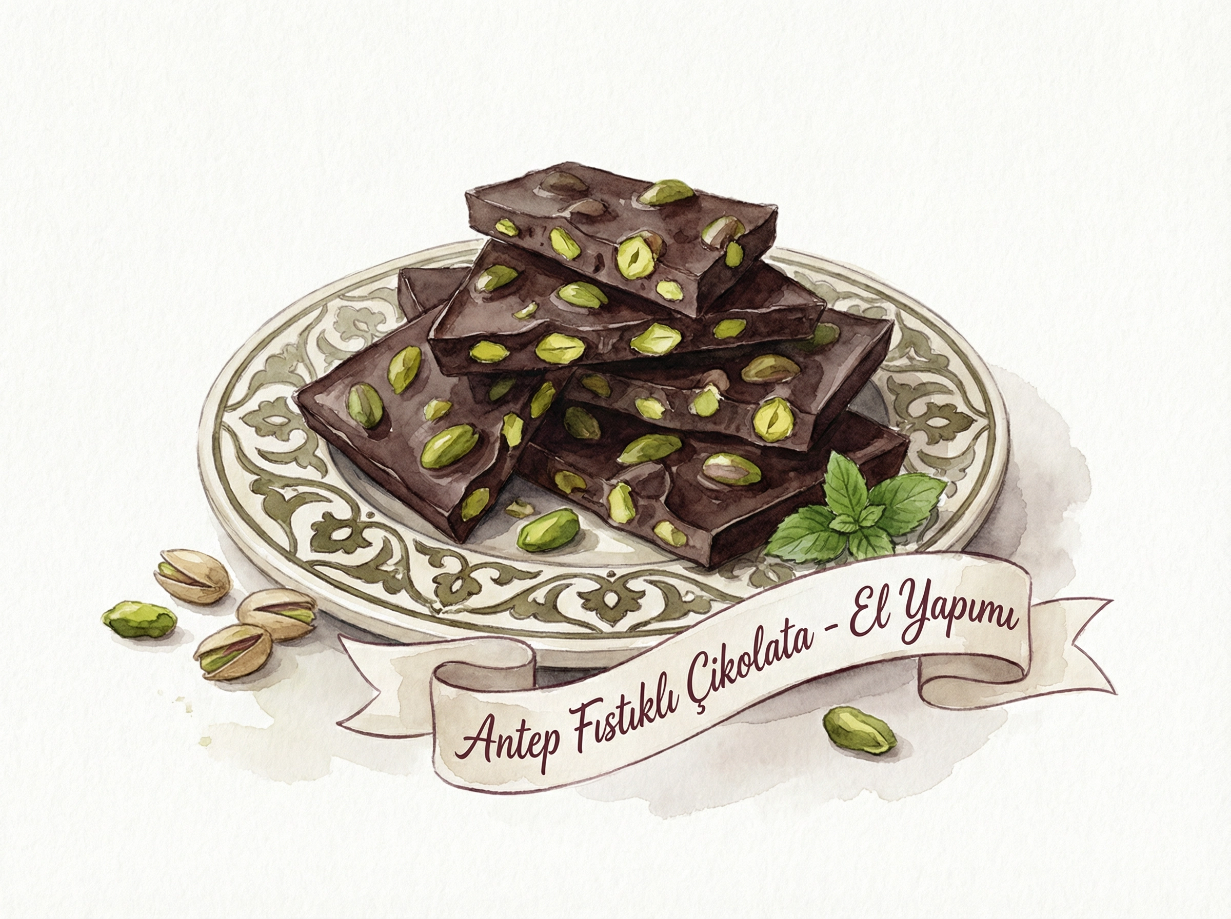 トルコ ピスタチオチョコレート — 異国情緒あふれる緑の宝石、心ときめく甘さの誘惑