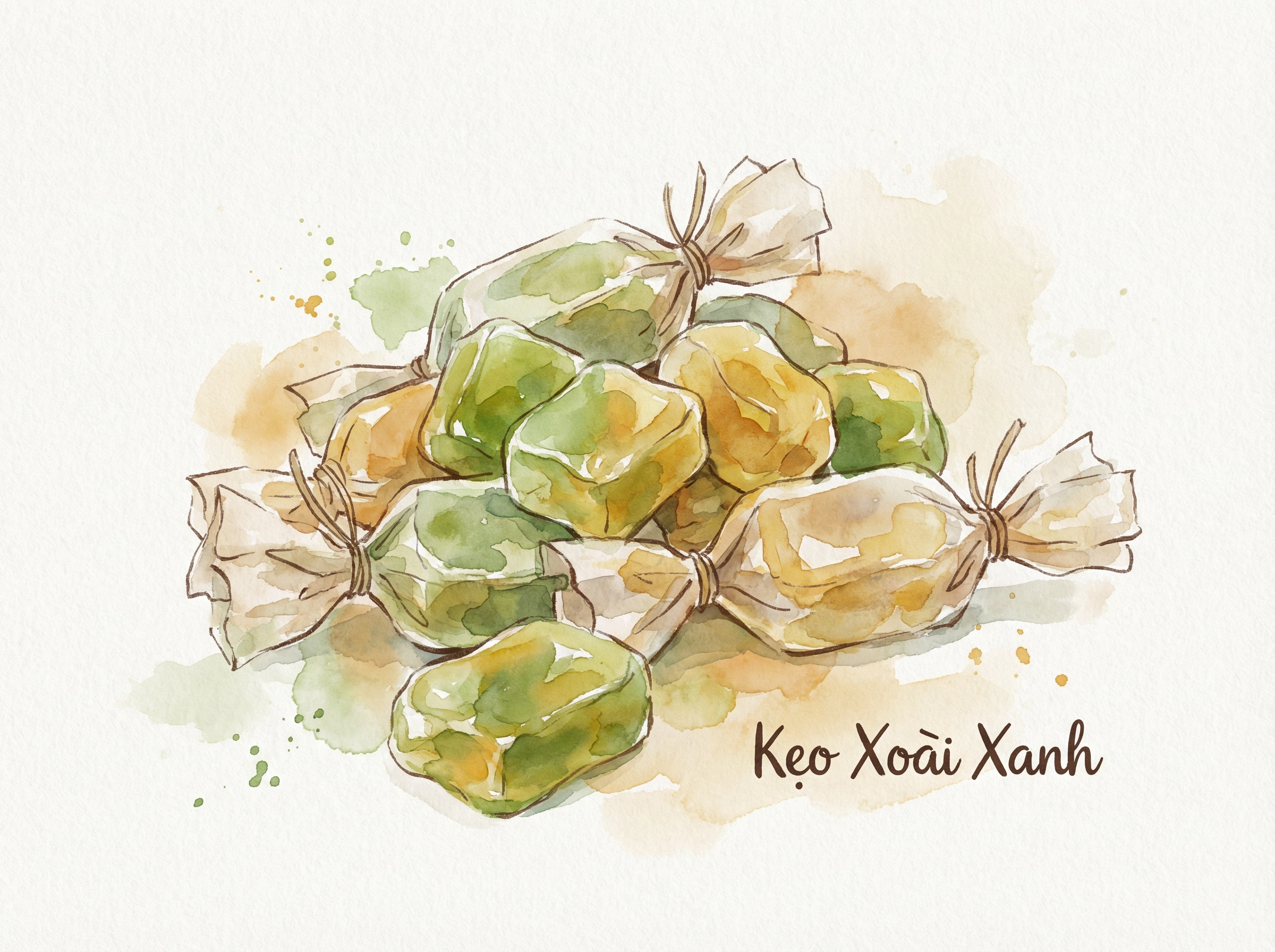 遠い夏の記憶を呼び覚ます、ベトナム青マンゴーキャンディ