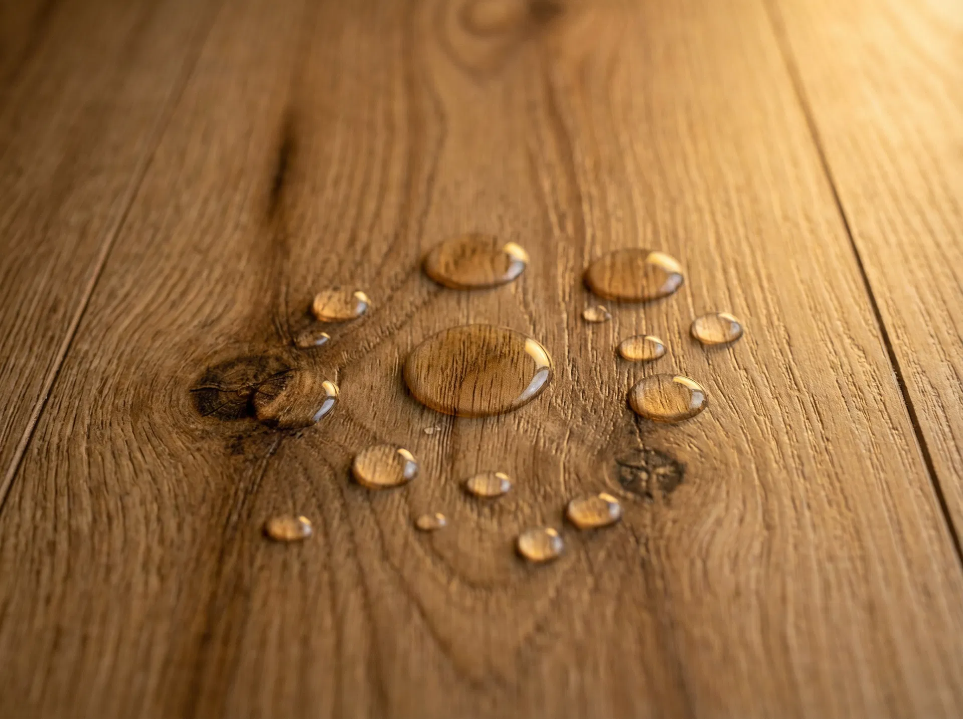 Waterproof flooring detail