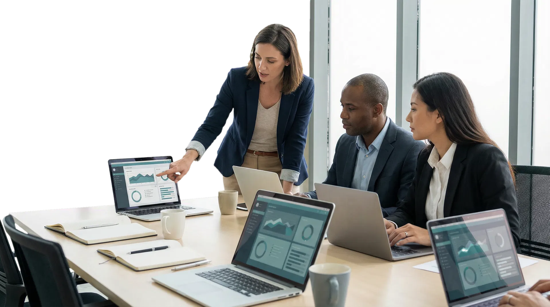 Hands-on professional training session with software instruction