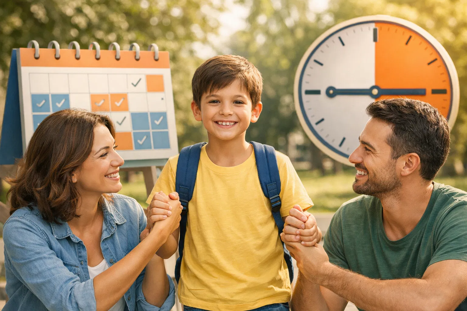 Guarda Compartilhada significa que a criança fica metade do tempo com cada pai?