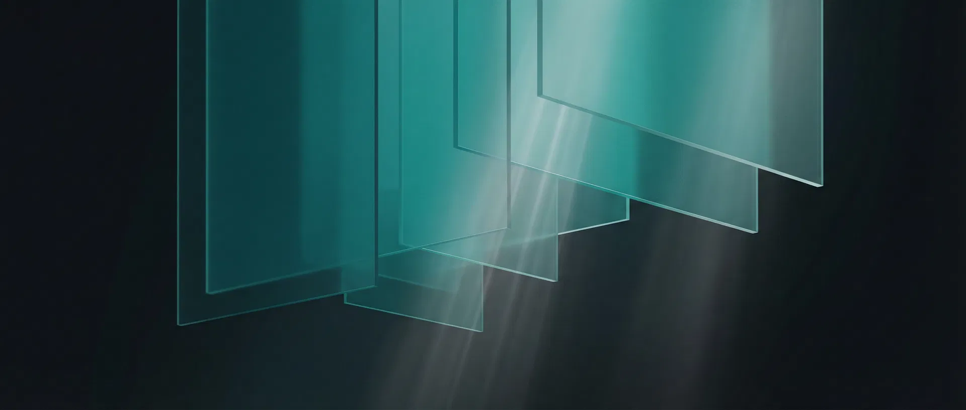 Modern glass skyscraper architecture viewed from below, representing the structural complexity of enterprise governance