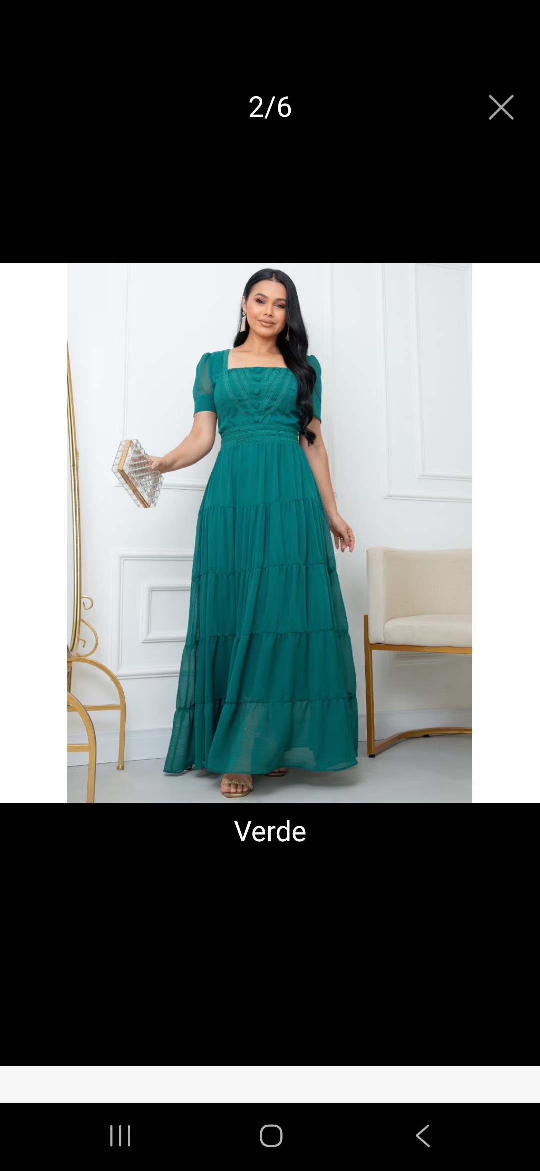 Vestido longo Verde